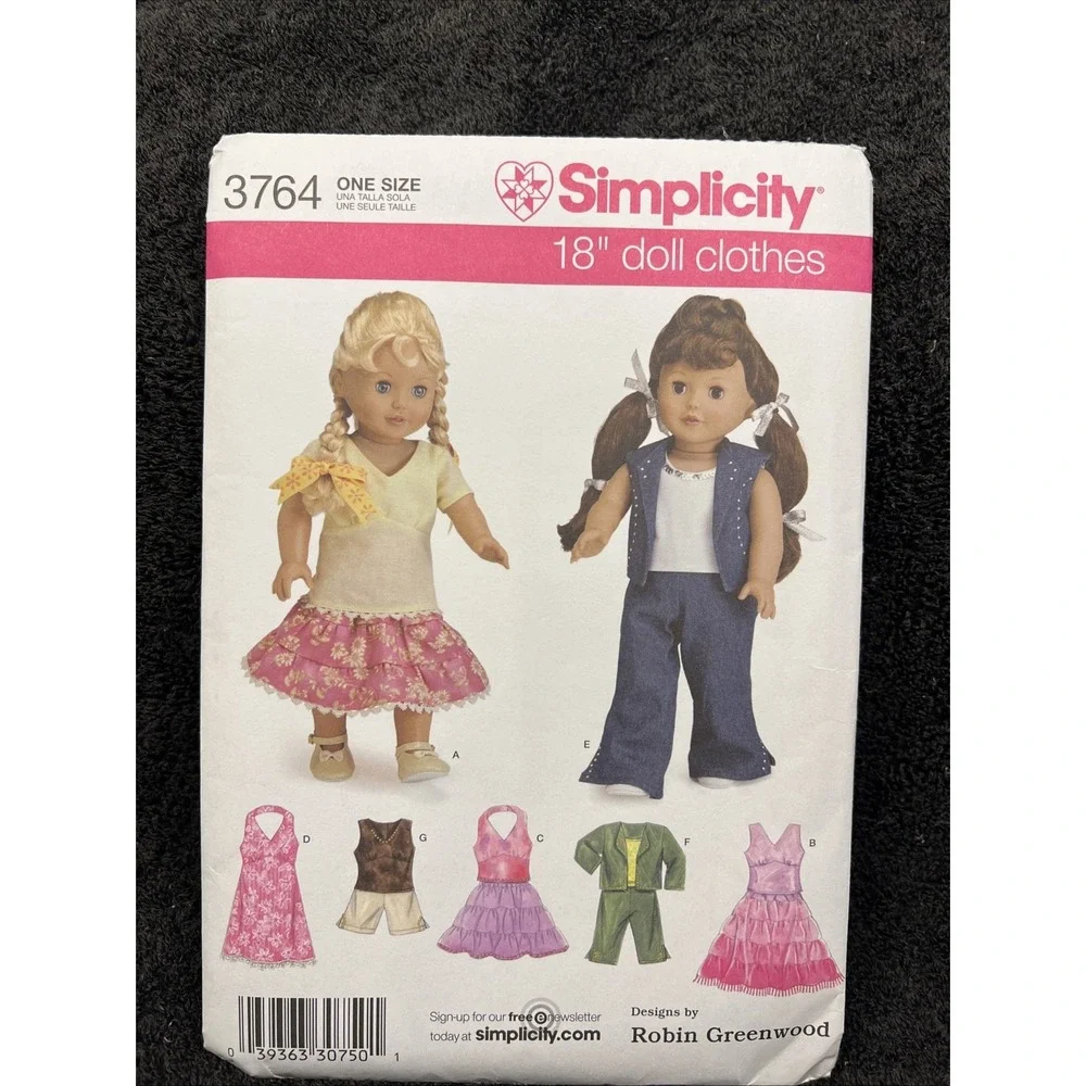Simplicity Doll Clothes Patterns 3936, 4297, 3764, 3551, 3874 - 18